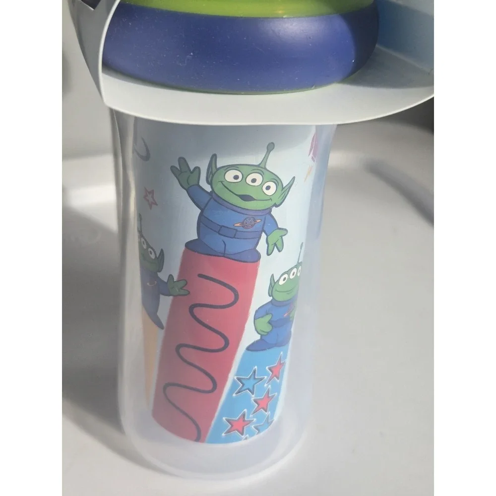 Disney Toy Story Sippy Cups 2pk Insulated Buzz Lightyear Aliens‎ DropGuard NEW